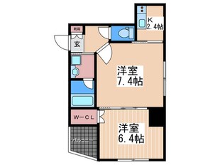 ウイング宝町フォースの物件間取画像